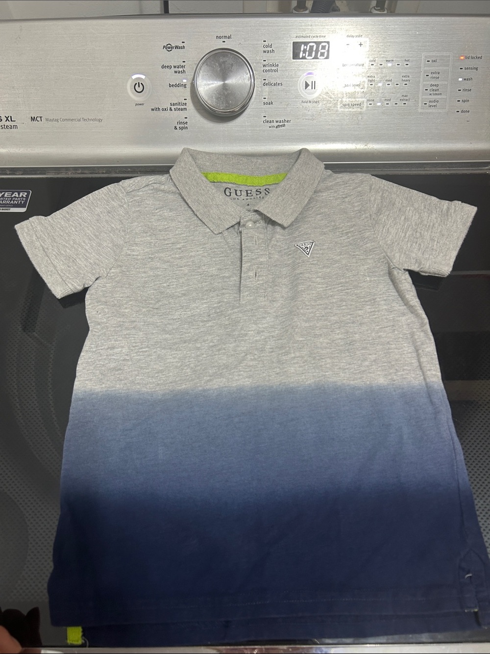 Boys size 4 guess polo casual dress shirt top collared